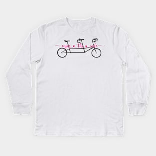 Enjoy the ride - travel tandem Kids Long Sleeve T-Shirt